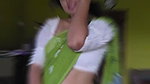 malayali lady wide tummy and navel in green saree 2 2