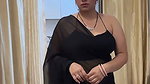sizzling hot in black saree 2 2