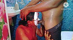 Sexy Huge Boobs Desi Girl Gave a Hot Blowjob for His Boyfriend in the Bathroom and He Cum on Her Hair
