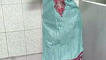 Indian Housewife in bathroom