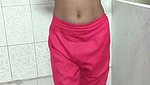 Indian Housewife in bathroom