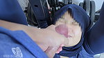 Asian Hijab Girl Stuck at Fitness Tools and Got Cum in Face by Her Trainer – Minokiiko