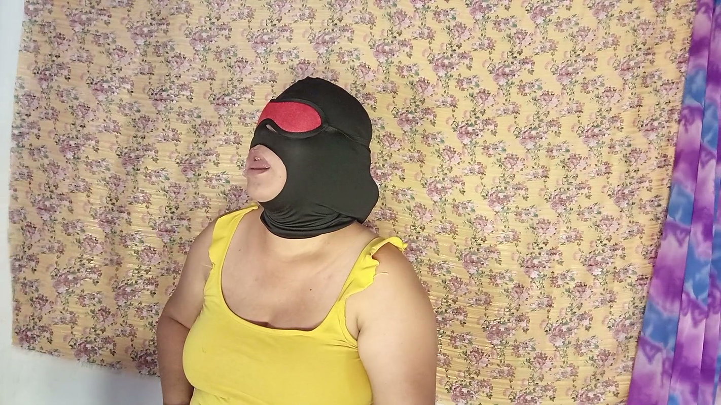 Curvy Mature Desi Blindfolded Sucks Cock Hard Then Anal