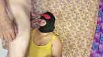 Curvy Mature Desi Blindfolded Sucks Cock Hard Then Anal