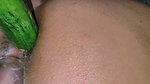 Pooja Put His Hand in His Wife’s Pussy and Inserted Cucumber Hot