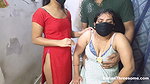 Real Indian Threesome with Desi MILF and Cute 18 Year Old Teen