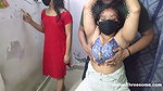 Real Indian Threesome with Desi MILF and Cute 18 Year Old Teen