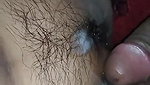 Cum under pussy