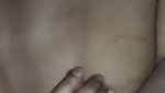 Cum under pussy