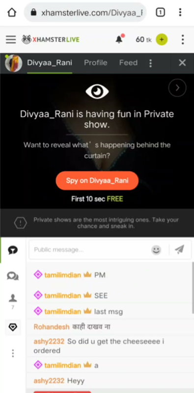 Spy stripchat ticket show