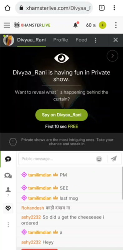 Spy stripchat ticket show