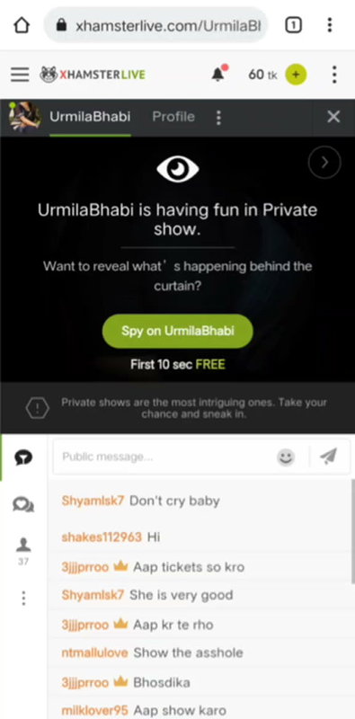 Bhabhi Spy stripchat ticket show