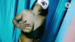 Hot solo girl striptease and showing her huge boobs with self sucking