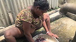 Indian bhabhi kapde dhote hue mast lagti hai