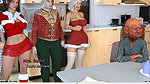 Laura Lustful Secret christmas 2023 Mrs Santa sex with old man during roleplay as his wife