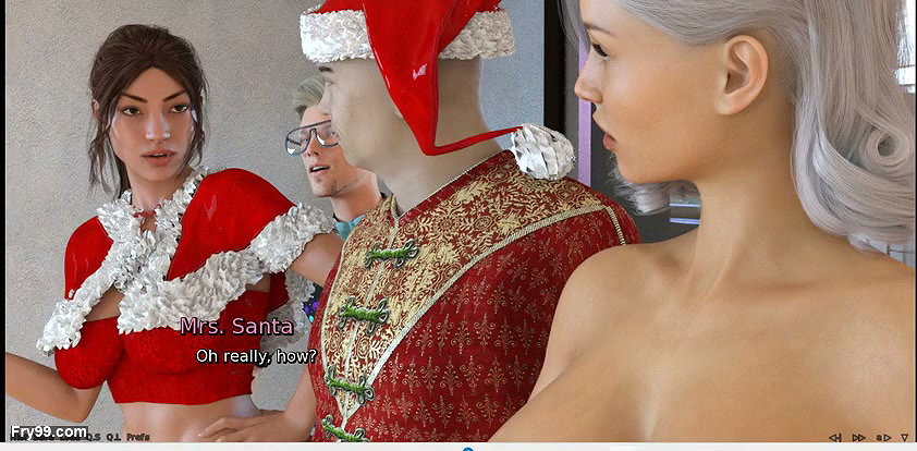 Laura Lustful Secret christmas 2023 Mrs Santa sex with old man during roleplay as his wife