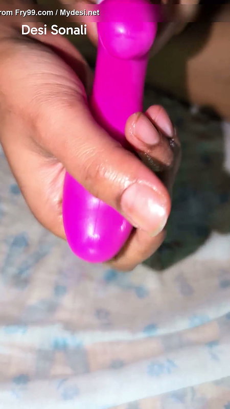 New Dildo, full power vibration in my pussy made me horny for Penis