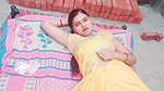 Watching Indian outdoor stepmom take a hot bath makes her stepson go crazy for fucking her