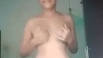 Girl Asshole show after bath tease