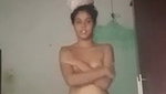 Girl Asshole show after bath tease