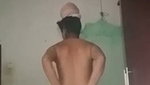 Girl Asshole show after bath tease