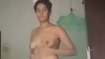 Girl Asshole show after bath tease