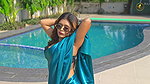 srabani huge wet cleavage and hot navel show seductive act