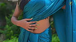 srabani huge wet cleavage and hot navel show seductive act