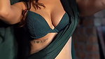 Tempting Girl Looking So Erotic In Saree