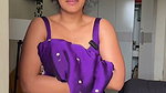 girl open boobs in blouse and hot navel deep show