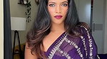 girl open boobs in blouse and hot navel deep show