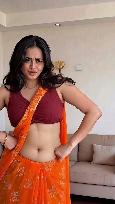 Desi Girl Samaira Hot Navel Show 2