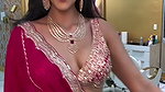 KIRAN TOO CAPTIVATING SEXY WIFE MATERIAL IN RED SAREE