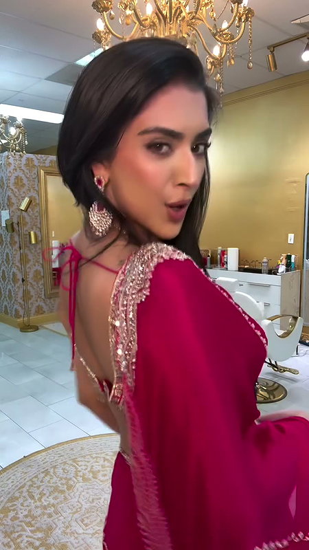 KIRAN TOO CAPTIVATING SEXY WIFE MATERIAL IN RED SAREE