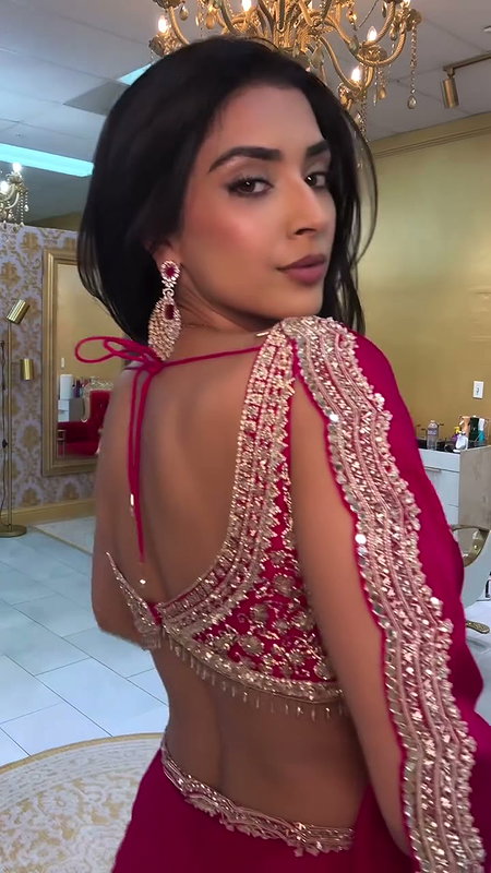 KIRAN TOO CAPTIVATING SEXY WIFE MATERIAL IN RED SAREE