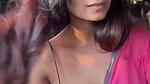KHAN POPPING BOOBS CLEAVAGE IN SAREE 2