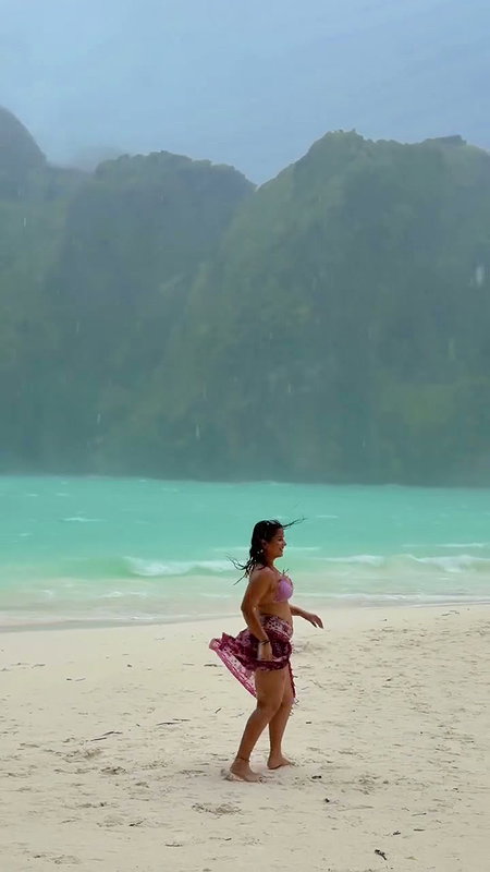 Girl Soni Enjoying On Beach