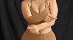 Ritvi Hot Cleavage And Navel Show