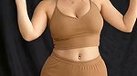 Ritvi Hot Cleavage And Navel Show