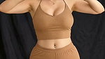 Ritvi Hot Cleavage And Navel Show