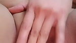 figure babe fingering and creampie pussy