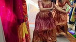 Insta influencer girls sexy dance in blouse & skirt