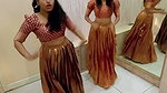 Insta influencer girls sexy dance in blouse & skirt