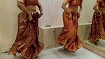 Insta influencer girls sexy dance in blouse & skirt