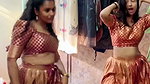 Insta influencer girls sexy dance in blouse & skirt