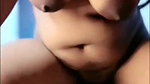 Sara showing her boobs, ass and fingering her pussy on tango live with face