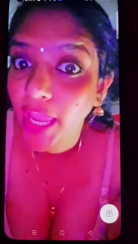 Anu showing big boobs on tango live with face