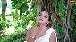 Elora Showing Hint of Nipples & Thighs through Transparent White Saree Shoot
