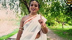 Elora Showing Hint of Nipples & Thighs through Transparent White Saree Shoot