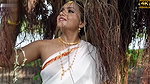 Elora Showing Hint of Nipples & Thighs through Transparent White Saree Shoot